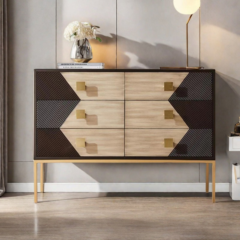 Modern light luxury drawer accent cabinet