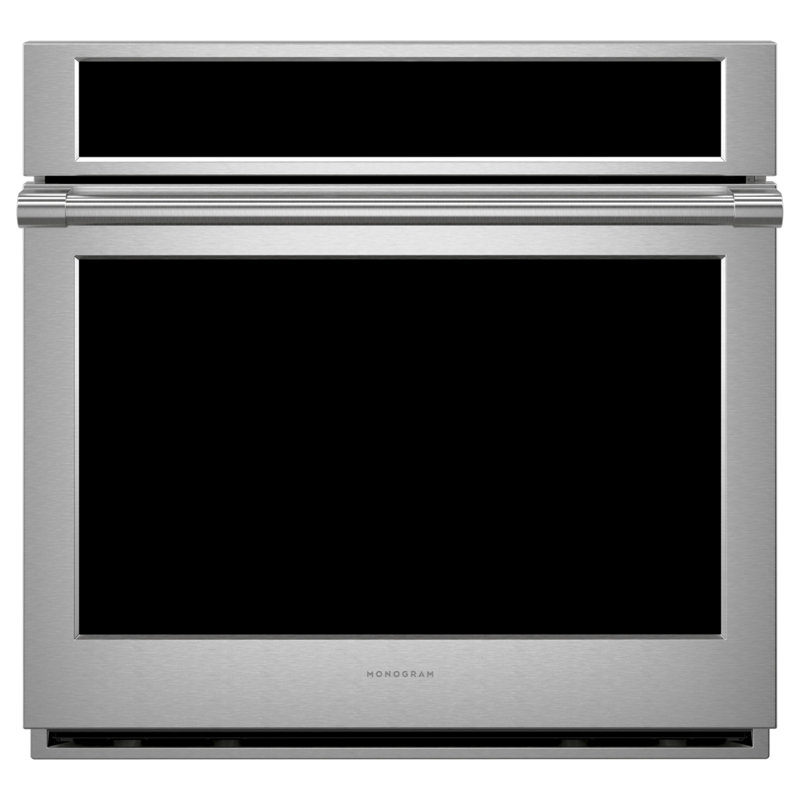 Monogram 30" Statement Single Wall Oven with In-Oven Camera and Twin-Fan Convection.