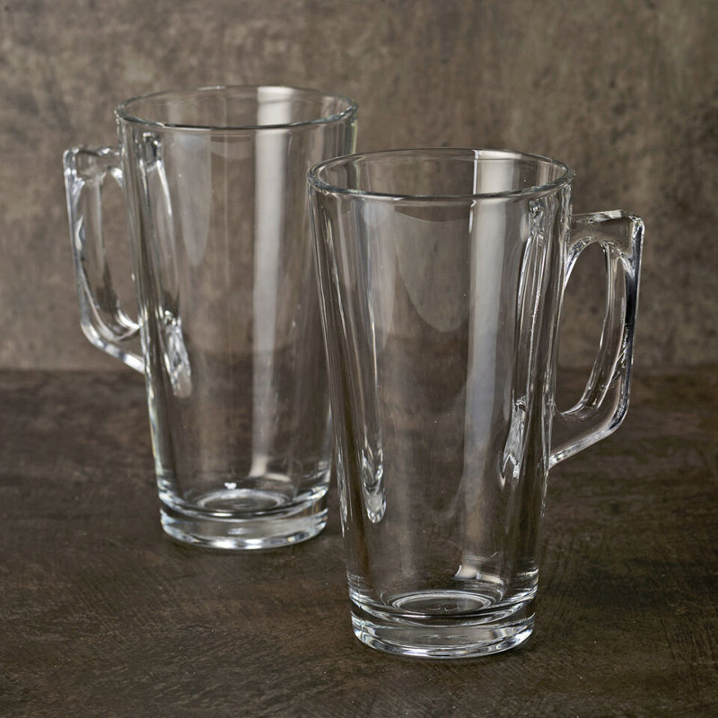 Anquetta Glass Coffee Mug, Set of 4