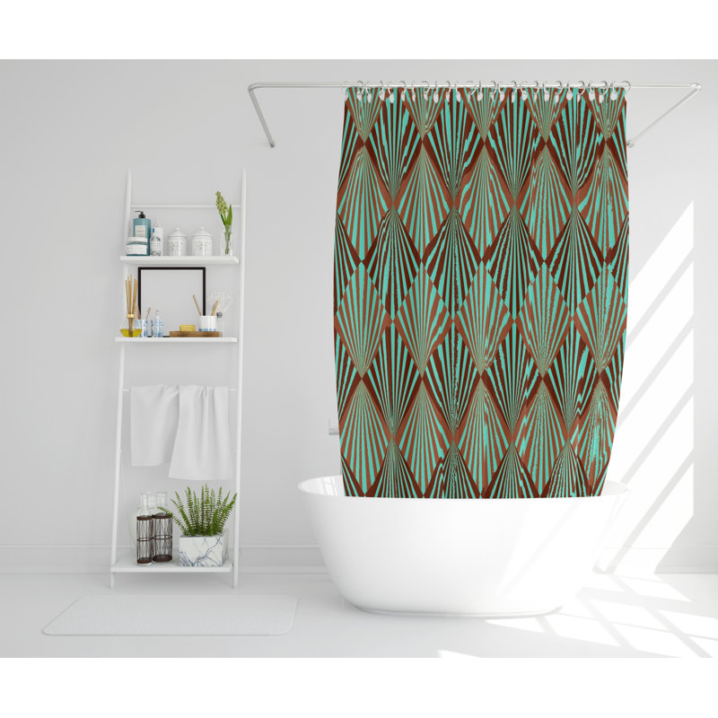 Kaylan Polyester Shower Curtain, 168cm H x 168cm W
