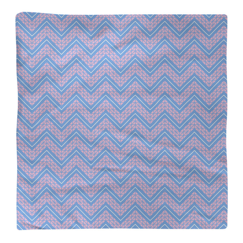 Serviette de coton à la main inversée classique Stephenie, Rose / sarcelle, H 0,1 po x l 22 po x P 22 po, Sergé de coton