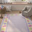 Tapis mauve / beige touffeté à la main Claro-21773848