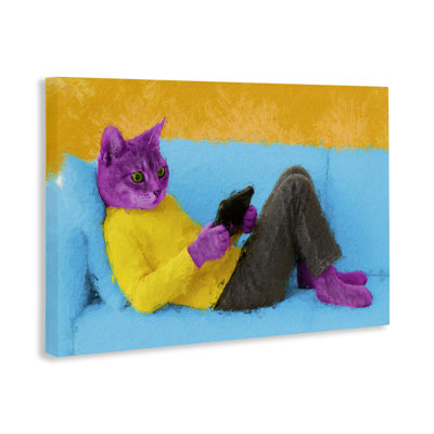Toile de jeu de chat vibrante, design par Sean Parnell