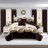 Queen Size Comforter Set 9 Pieces, All Season Luxury Bed in a Bag for Bedroom, With Matching Curtains, Soft Microfiber, Ginkgo Leaf-121273391
