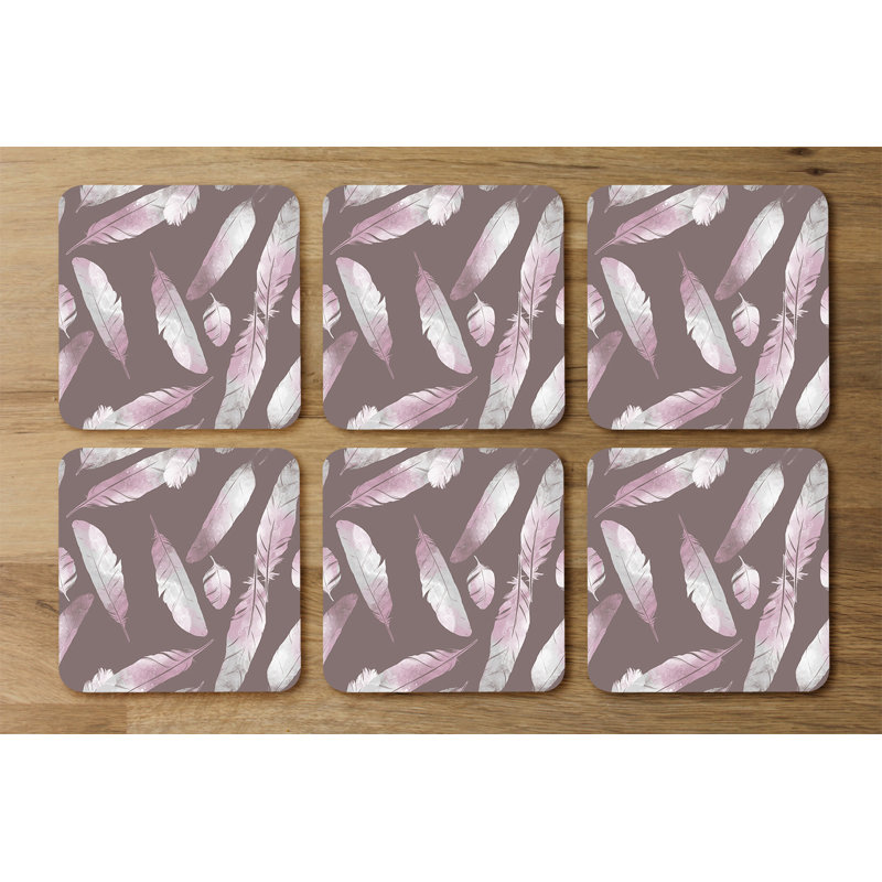 Square 6 Piece Coaster Set