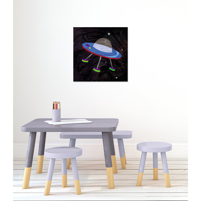 «Spaceship Adventure Four», art sur toile, H 24 po x l 24 po x P 1,5 po