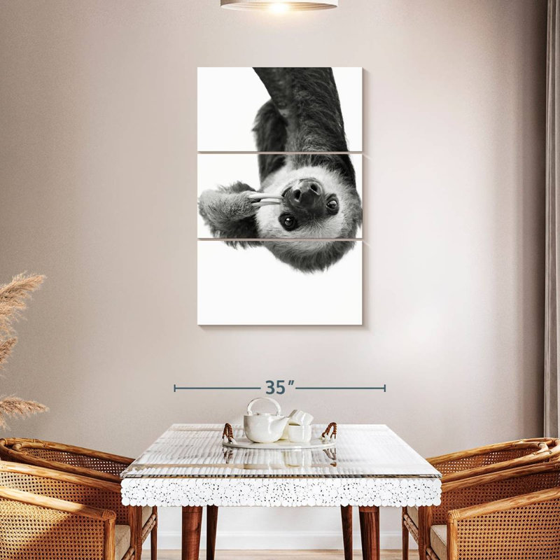 Brampt Sloth BW, 45'' H x 28'' W