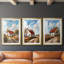 LANDSCAPES Series CIV - Impression personnalisée de qualité supérieure avec mat - 3 pièces-237635321