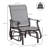 Outsunny Outdoor Glider Chair, Gliders For Outside Patio With Steel Frame And Mesh Fabric For Backyard, Garden, And Porch-968586915