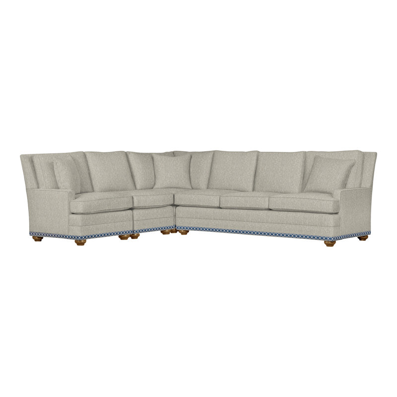 American Bungalow 4-Piece Riverside L-Sectional, Wrenn, Ian Smoke, No