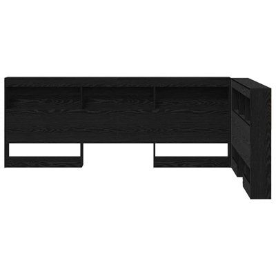  Storage Headboard With Shelf 120 Cm Engineered Wood