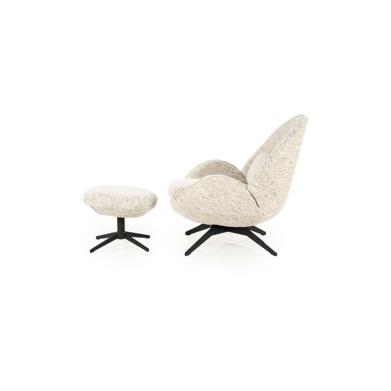 Ryan Swivel Lounge Chair, Beige