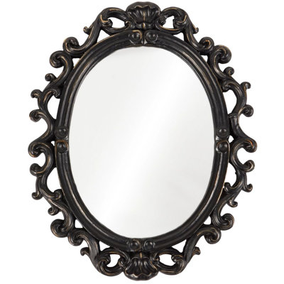 Petit miroir noir en filigrane
