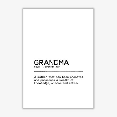 Grandma Knowledge - Print