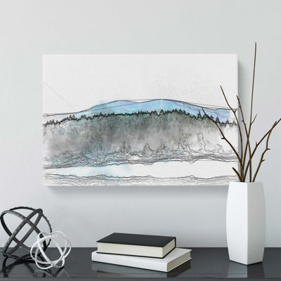 Fir Tree Forest in Abstract - Wrapped Canvas