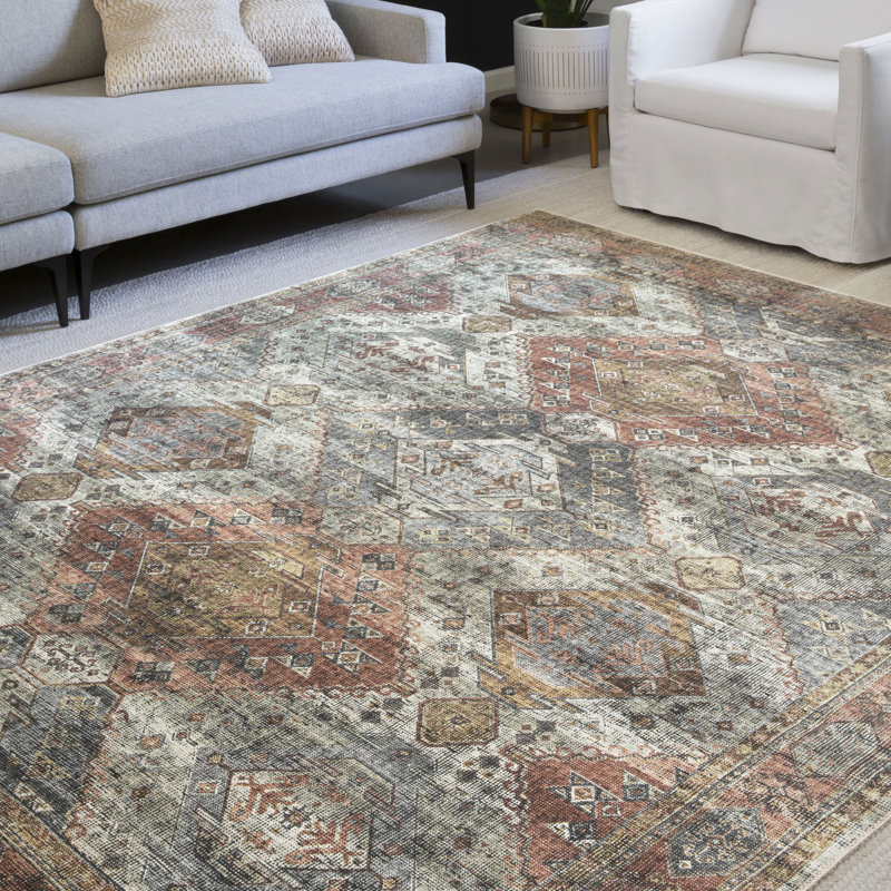 Gelo Oriental Indoor Rug, Round 6'