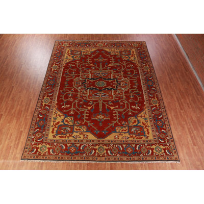 Tapis traditionnel indien en laine fait à la main 12 x 15