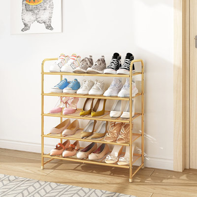 Simple Trending 15 Pair Stackable Shoe Rack