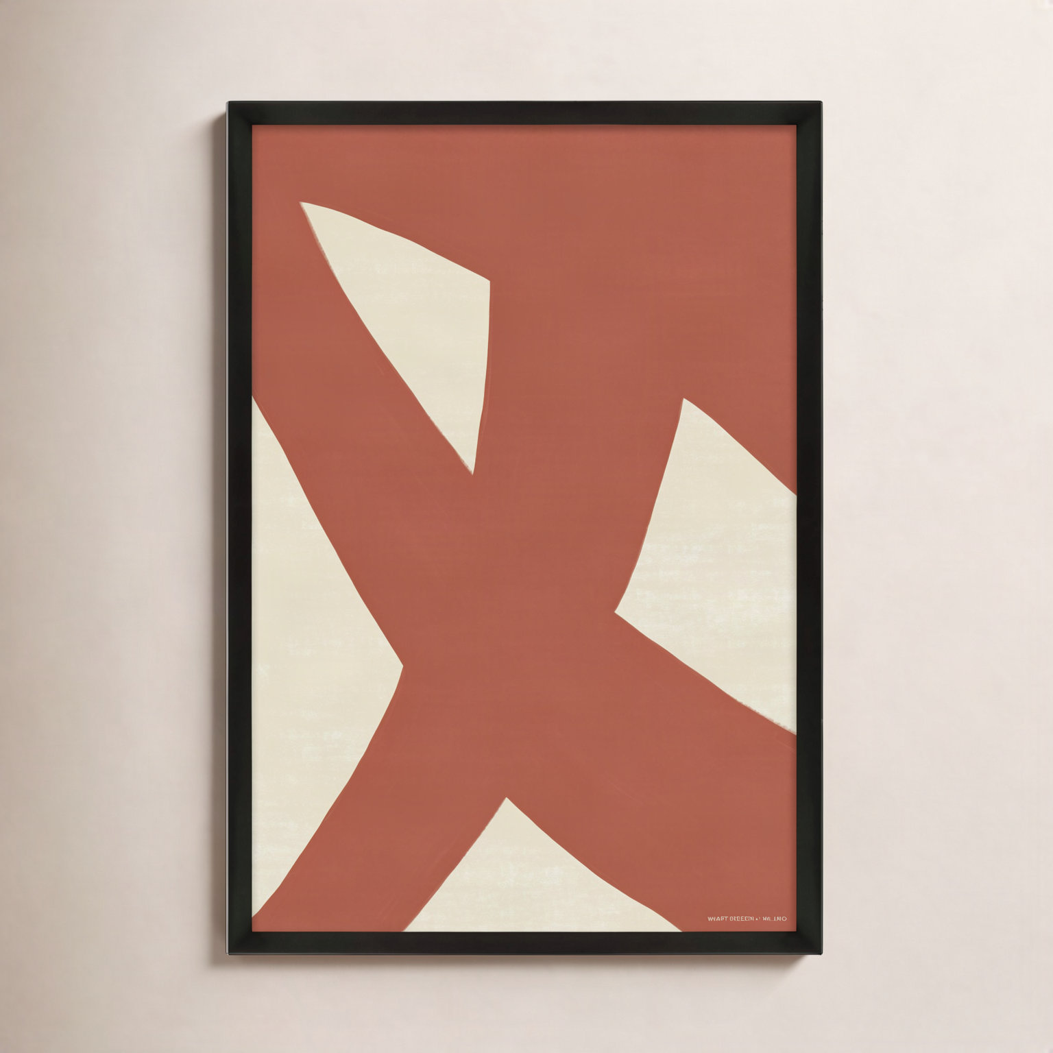 Depner Form & Fusion 3, 30" H x 21" W x 1.25" D, Black Framed Paper