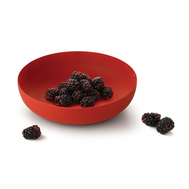 Round Basket, 8.27", Red