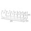 Organisateur de batterie de cuisine à 6 sections pour armoire de cuisine iDesign - Organisateur de support de batterie de cuisine