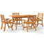 Solid Wood Patio Dining Set Table,