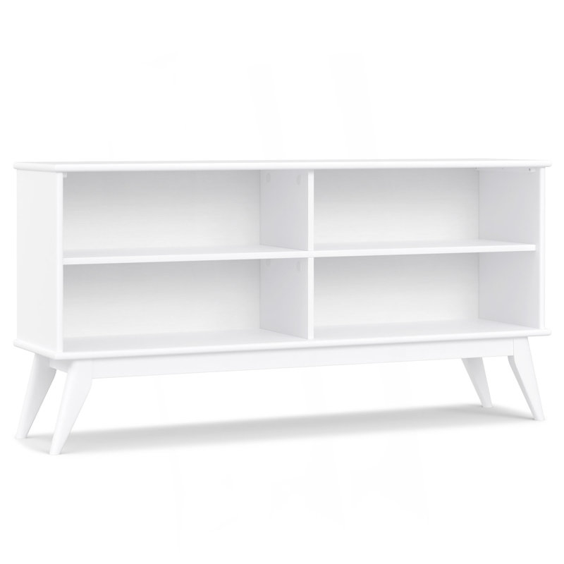 Bibliothèque basse Draper, Blanc