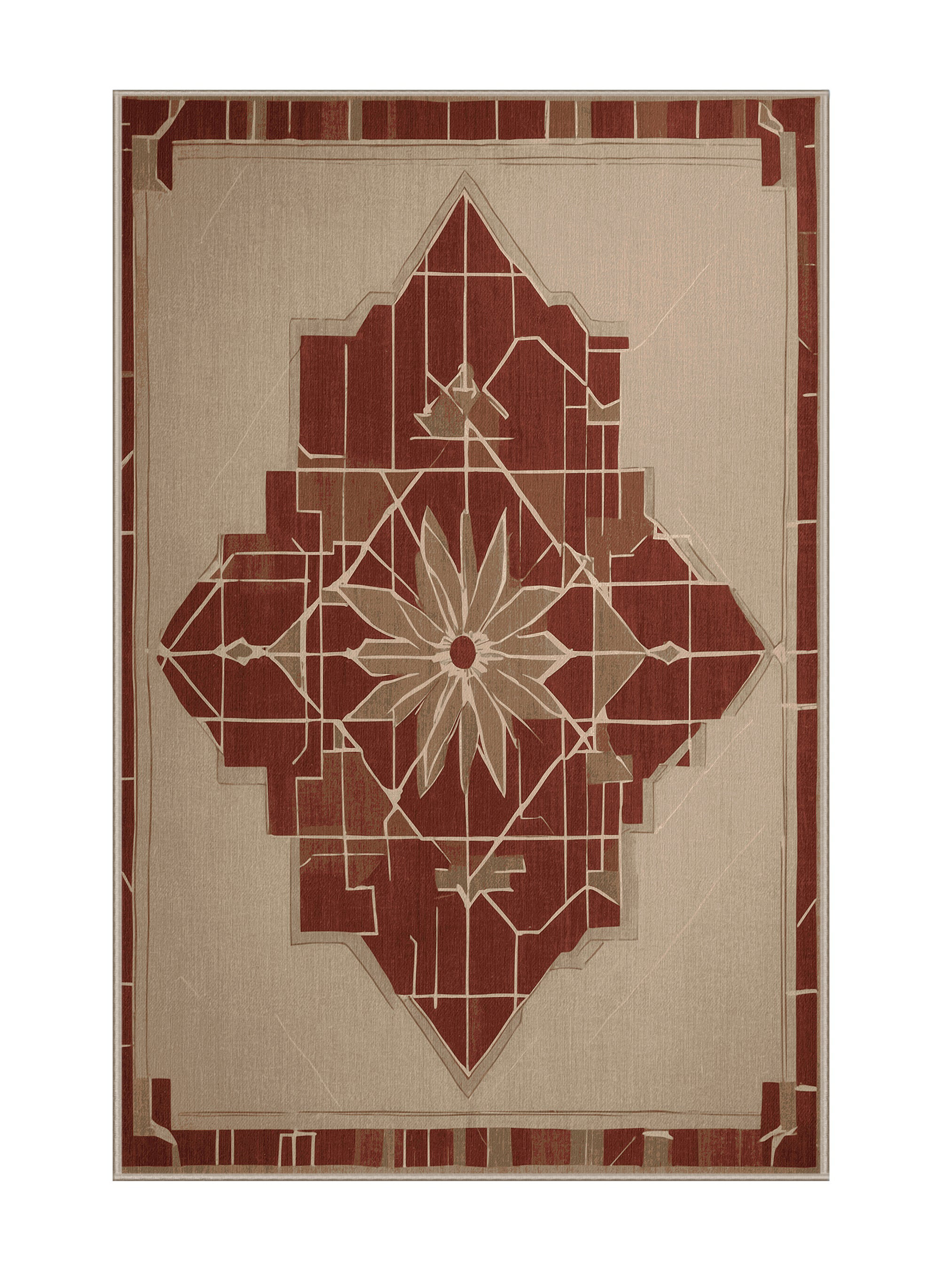 Pulse Border Rug Charlton Home® Abstract Pulse Rug | Wayfair
