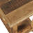 Juliana Reclamation Rustic Reclaimed Solid Wood Square End Table With Storage Shelf - Rustic Unfinished Brown in , 24" H x 16" W x 24" D