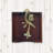 Floral Metal Arm Solid Wood Napkin Holder – Elegant Christmas Table Decor and Holiday Gift Idea