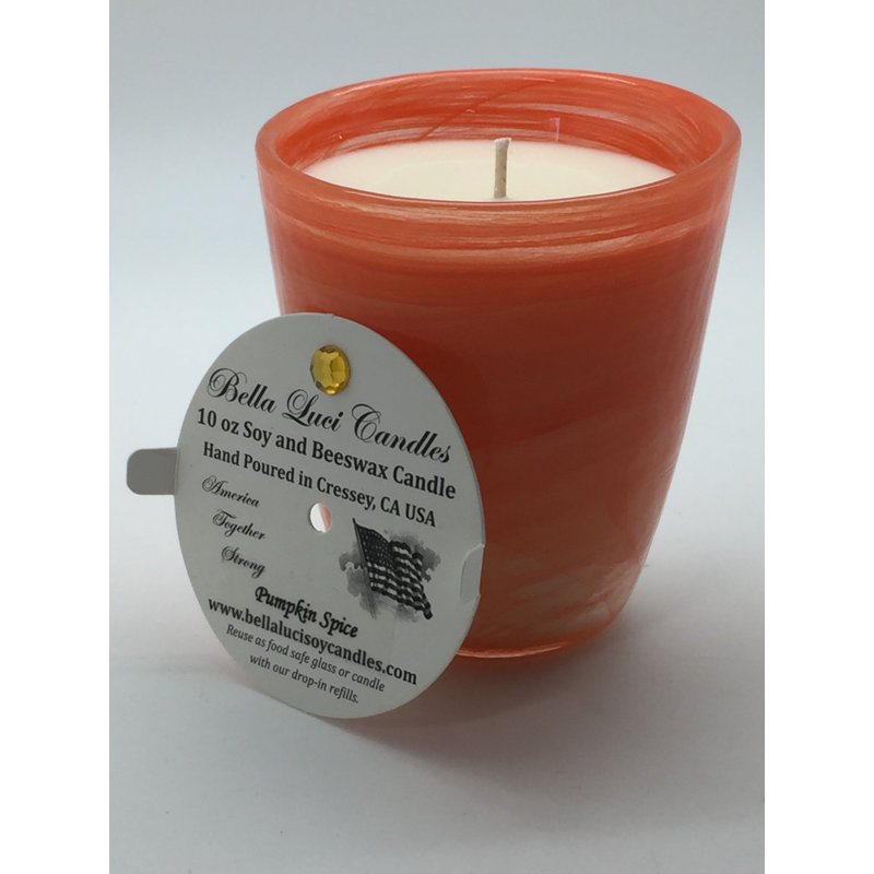 Bougie pot citrouille parfumée aux épices