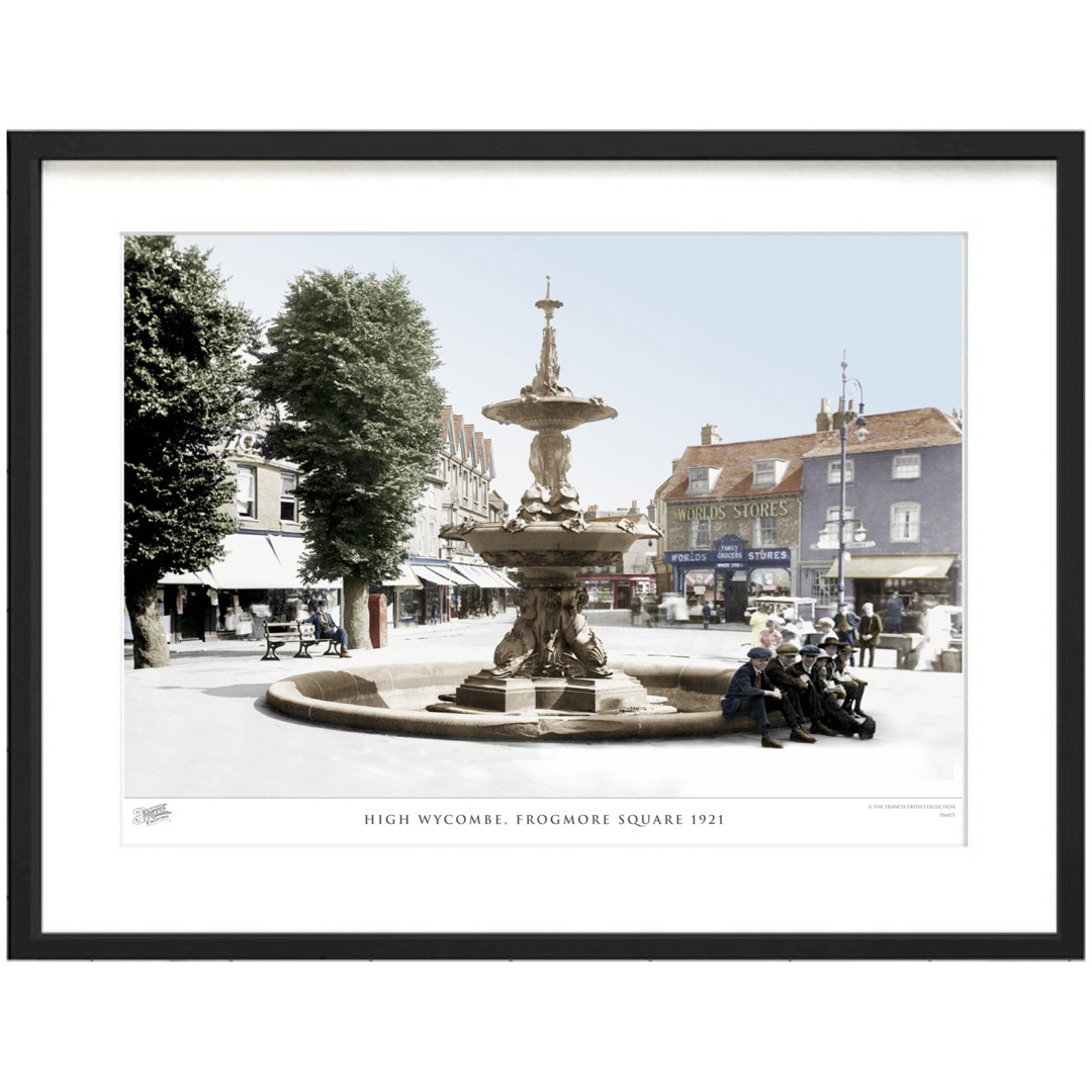 'High Wycombe, Frogmore Square 1921' by Francis Frith - Picture Frame Photograph Print on Paper