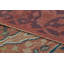 Vintage European Rug In Orange, Blue And Ivory Geometric Pattern - Rug & Kilim