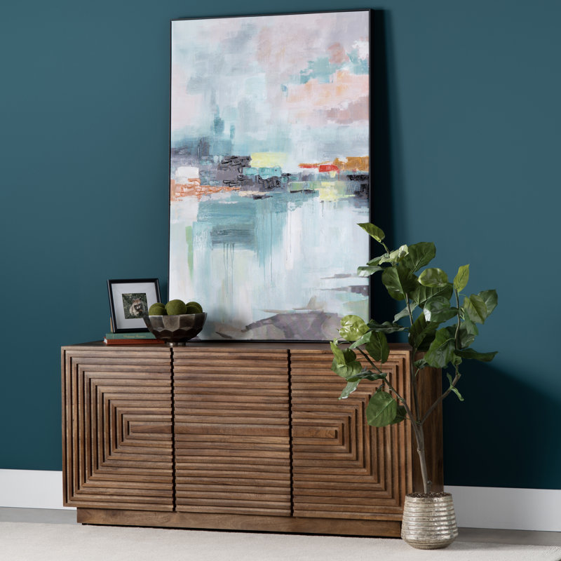 Augusta Abstract Framed Canvas Wall Art