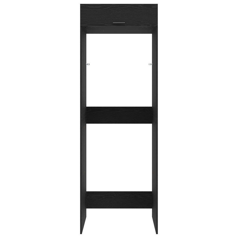 Freestanding Bathroom Cabinet, Black Oak