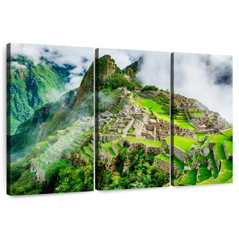 Lilie, ruines incas, Machu Picchu, H 14 po x l 23 po