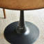 Table de salle à manger en bois massif noyer et noir-118760529