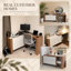 Bureau de coiffeuse convertible avec rangement réglable et tiroirs de rangement, coiffeuse de chambre peu encombrante