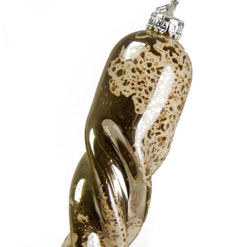 Glass Finial Ornament, 24cm H x 4cm W x 4cm D
