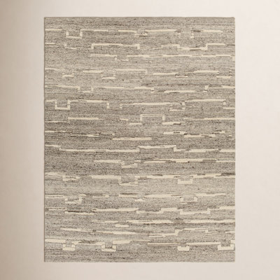 Penina Handmade Wool Gray/Brown Rug