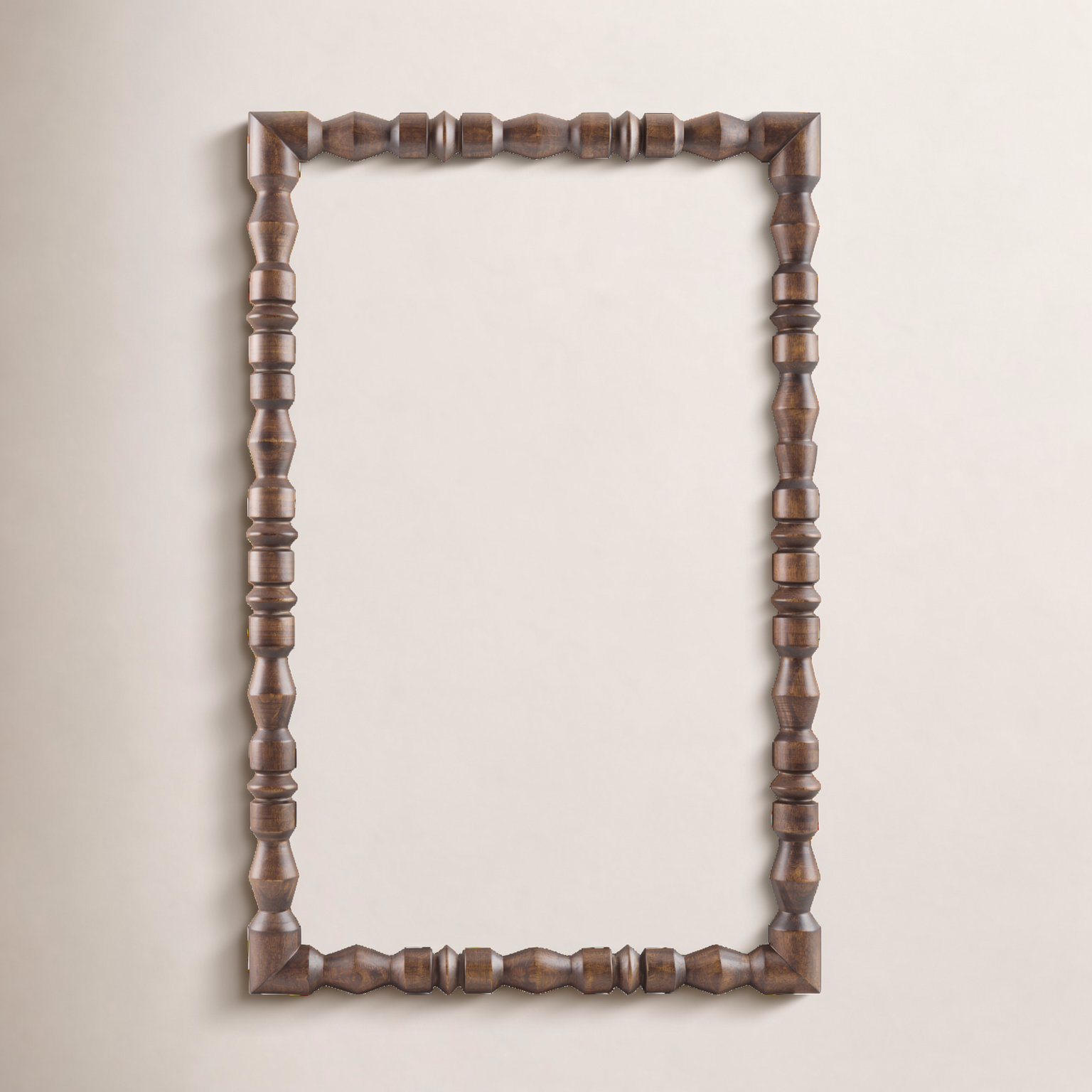 Aavo Mirror, 36" x 24", Dark Brown Wood