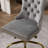 Furniture Office Chair,Modern Velvet Upholstered Tufted Button Office Chair With Golden Metal Base,Adjustable Desk Chair Swivel Office Chair-835341715