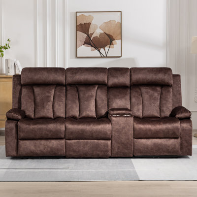 Prarthana 92.9'' Velvet Power Reclining Sofa