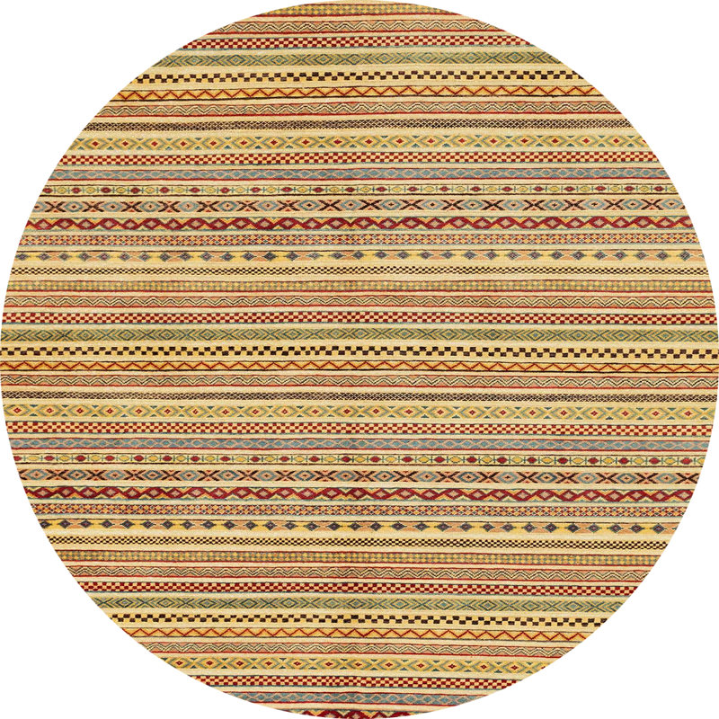 Abstract Indoor Rug, Round 8'