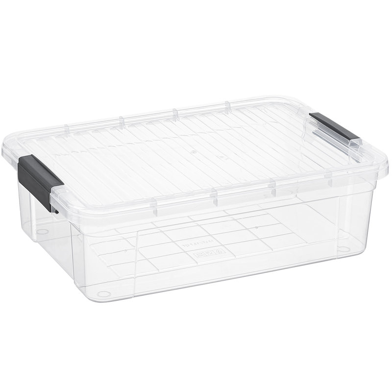 Superio 22.7 Qt. Clear Storage Bin with Lid, Plastic Organizing Storage Box for Home, 22.7 qt