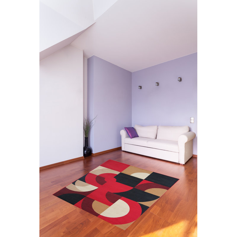 Geometric Indoor Rug, Rectangle 7'11" x 9'10"
