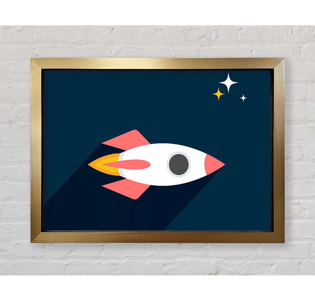 Rocket Amongst The Stars - Einzelne Bilderrahmen Kunstdrucke