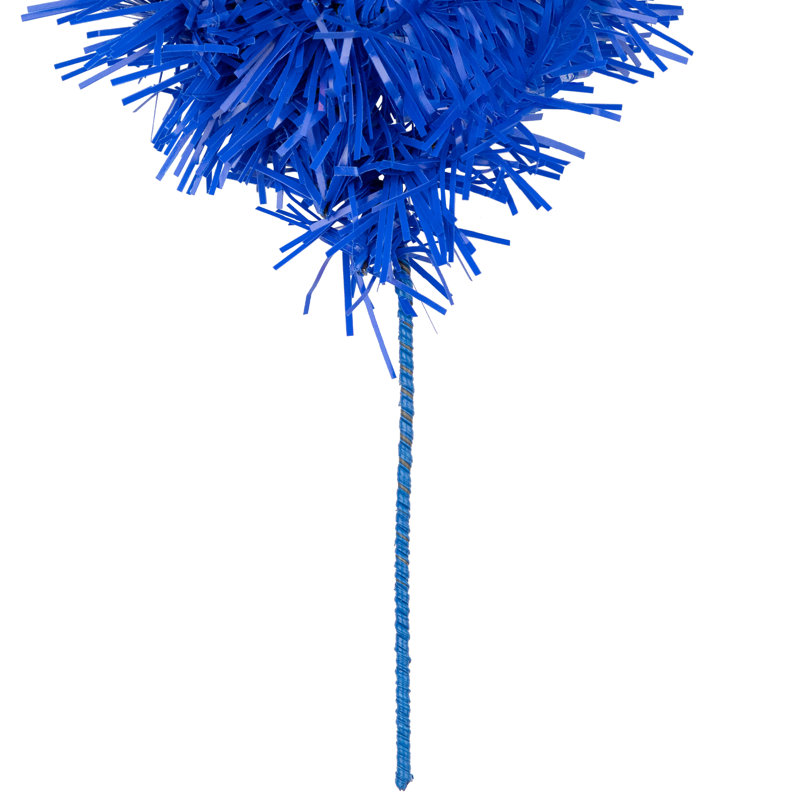 Pre-Lit Artificial Pine Christmas Garland - 9' - Clear Lights, Royal Blue