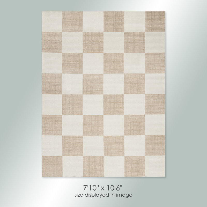 Tapis crème / beige Wum Collection, Rectangle 7 pi 10 po x 10 pi 6 po, Beige/Cream