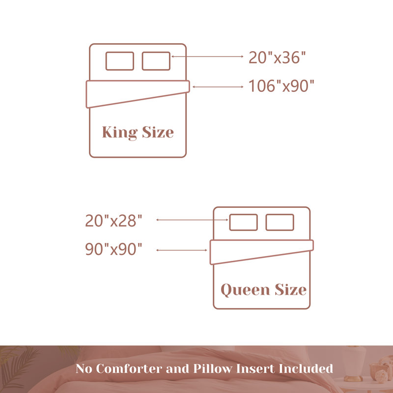 Ensemble de housse de couette en microfibre de qualité supérieure, 3 pièces, dont 1 housse d'édredon souple et 2 taies d'oreiller, fermeture à boutons résistante à la décoloration toutes saisons, rose